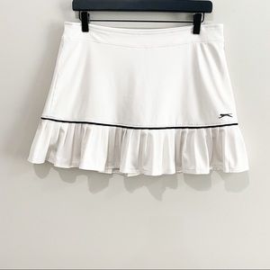 SLAZENGER White Pleated Knit Skort TikTok Golf Tennis, Size Medium